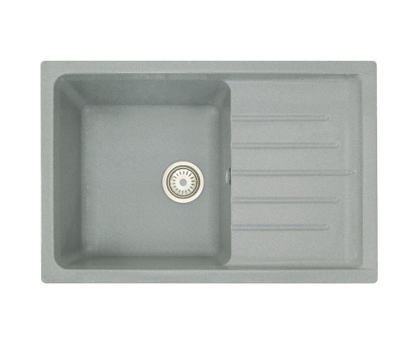 Мойка врезная Vivat 754919 1Ч1К, Серый, искусственный камень