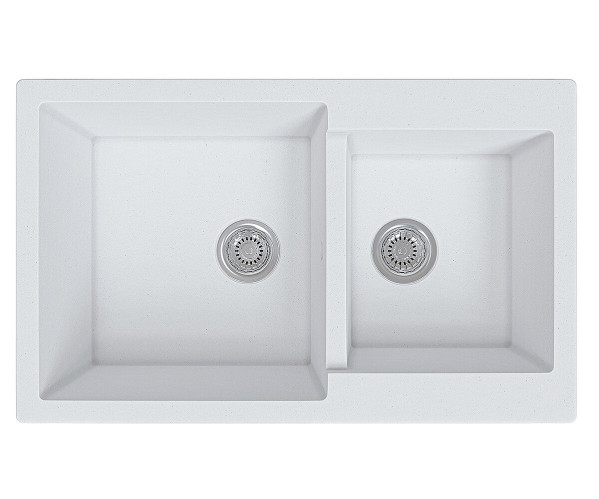 Мойка врезная Vivat 765020 2Ч, МатБелый, характеристики