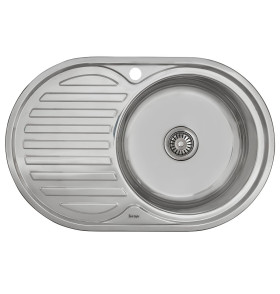 Мойка врезная Vivat 775016/0,6 1Ч1К (правая), цвет: Глянец