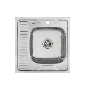 Мойка накладная 606016/0,6 1Ч1К (правая), цвет: Глянец