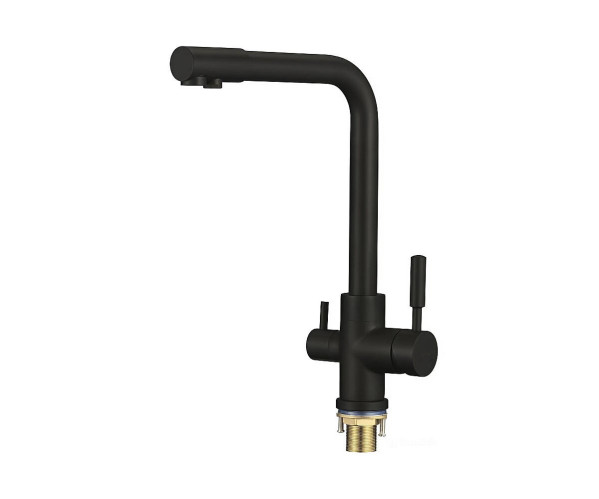 Смеситель для кухни 342/230 2Р | Черный, Латунь