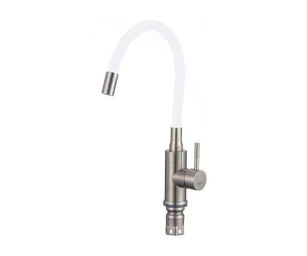 Смеситель для кухни 345/215 1Р Белый сатин