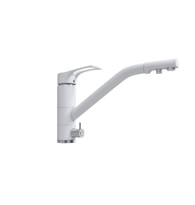 Смеситель для кухни 205/235 2Р, цвет: МатБелый