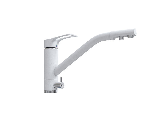 Смеситель для кухни 205/235 2Р | МатБелый, характеристики