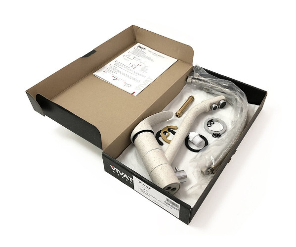 Смеситель для кухни 205/235 2Р | МатБежевый, характеристики