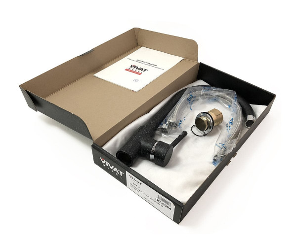 Смеситель для кухни 320/180 1Р | МатЧерный, характеристики