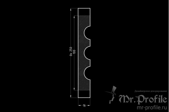 Наличник из МДФ модель Н-5 | Грунт