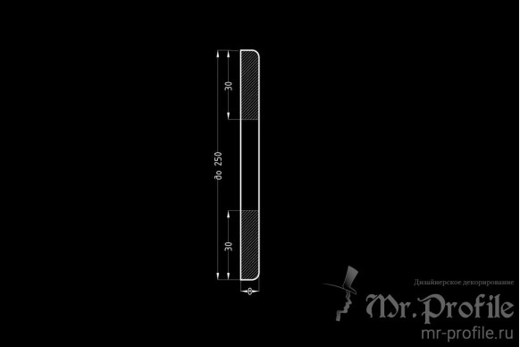 Наличник из МДФ модель Н-1 | Грунт