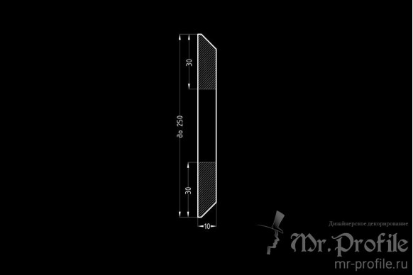 Наличник из МДФ модель Н-6 | Грунт