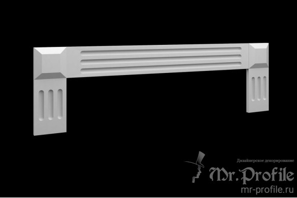 Наличник из МДФ модель Н-5 | Грунт