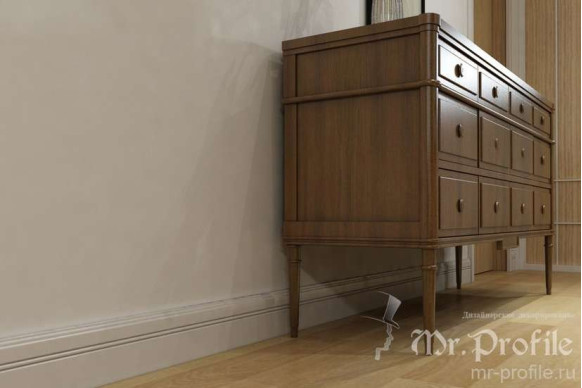 Плинтус из МДФ модель П-17 | Грунт