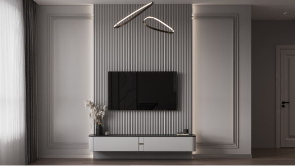 Рифленая эмалированная стеновая панель