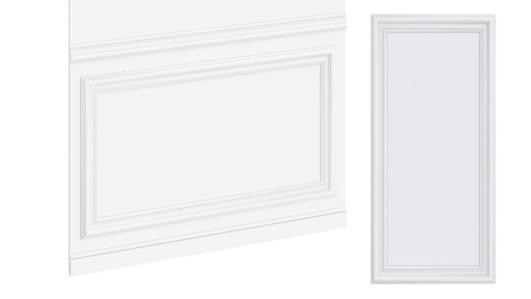 Филенчатая эмалированная стеновая панель