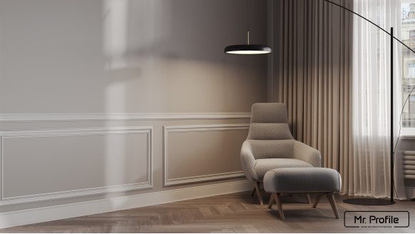 Филенчатая эмалированная стеновая панель