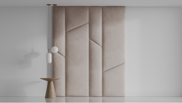 Мягкая стеновая панель Микс колосья