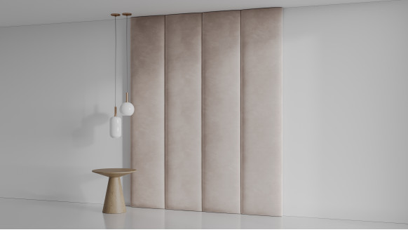 Мягкая стеновая панель Широкие полосы