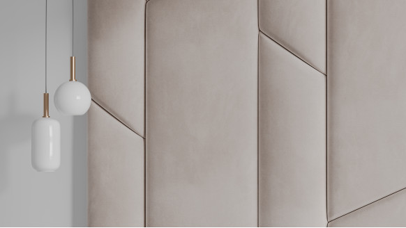 Мягкая стеновая панель Микс колосья