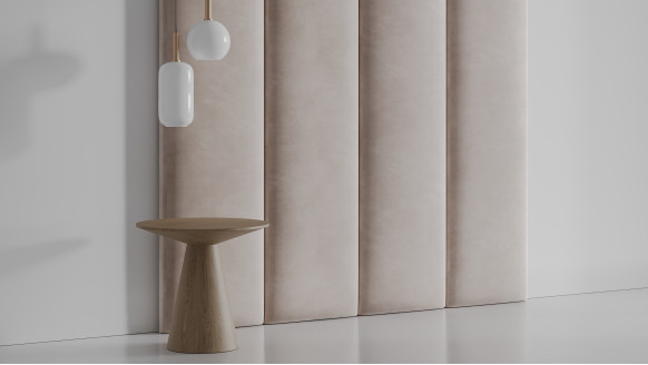 Мягкая стеновая панель Широкие полосы