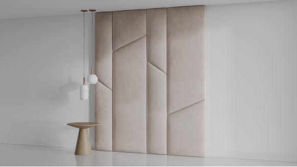 Мягкая стеновая панель Микс колосья