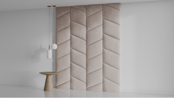 Мягкая стеновая панель Асимметричные колосья