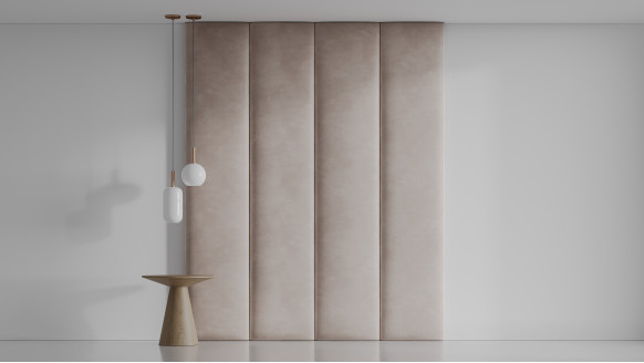 Мягкая стеновая панель Широкие полосы