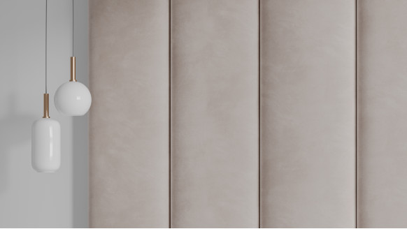 Мягкая стеновая панель Широкие полосы