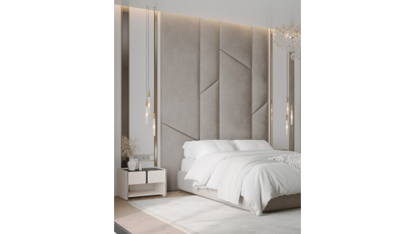 Мягкая стеновая панель Микс колосья