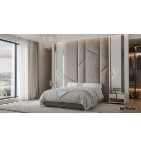 Мягкая стеновая панель Микс колосья