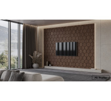 Шпонированная стеновая панель Лазерная резка