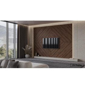 Шпонированая стеновая панель Шпон 45°