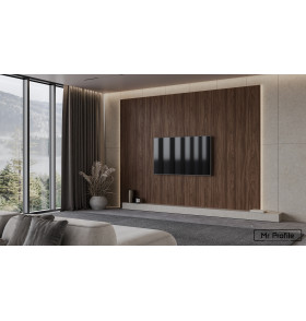 Шпонированая стеновая панель Прямой шпон без кромки