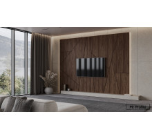 Шпонированая стеновая панель Сложная форма с кромкой