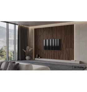 Шпонированая стеновая панель Сложная форма с кромкой