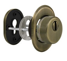 Броненакладка DEF.CRE/OV-set.9726 (DEF 9726) M6x90 врезная с чашкой AB-6 зелёная бронза