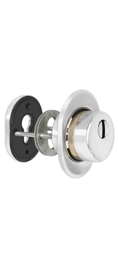 Броненакладка DEF.CRE/OV-set.9726 (DEF 9726) M6x90 врезная с чашкой CP-8 хром | Сталь