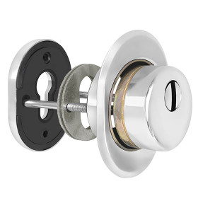 Броненакладка DEF.CRE/OV-set.9726 (DEF 9726) M6x90 врезная с чашкой CP-8 хром