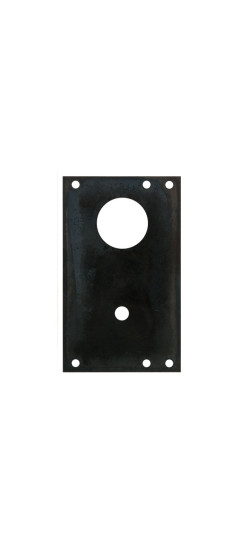 Пластина защитная для замков цилиндровых (тип-размер CISA 56.535) Циркон | Марганцовистая сталь, Врезная