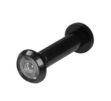 Глазок дверной, оптика пластик DV-4/70-125 BL черный (кратно коробке 30 шт)