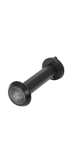 Глазок дверной, оптика пластик DV 4/130-70/Z/HD (VIEWER 4 DVZ) BL черный (подвес) | ZAMAK