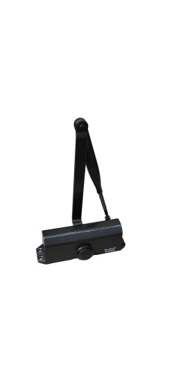 Доводчик дверной TS 77 EN4, с рычажной тягой, коричневый | Алюминий/Сталь