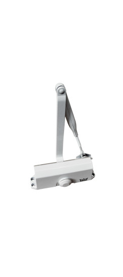 Доводчик дверной TS 77 EN4, с рычажной тягой, белый (DIY) | Алюминий/Сталь