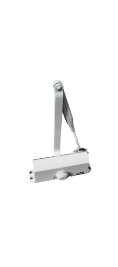 Доводчик дверной TS 77 EN3, с рычажной тягой, белый | Алюминиевый сплав