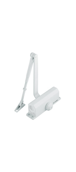 Доводчик дверной DC20-3 (DC-203) WH до 65 кг (белый) | Алюминий