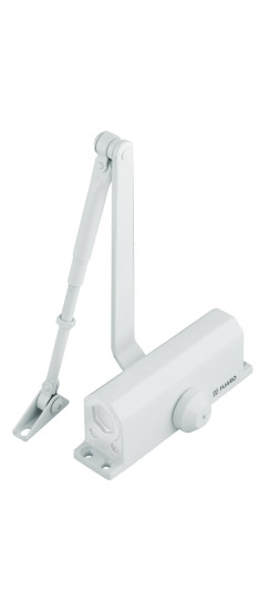 Доводчик дверной DC20-5 (DC-205) WH до 120 кг (белый) | Алюминий