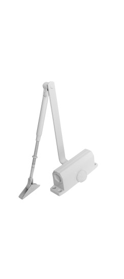 Доводчик дверной DCTR15-60 hold open WH белый | Алюминий