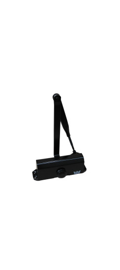 Доводчик дверной TS 77 EN4, с рычажной тягой, черный | Алюминий/Сталь