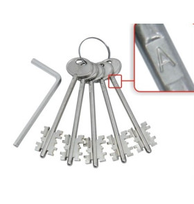 Комплект ключей ЗК.703 (серия Д) 5 кл. (кл. 104 мм) /128:5627/