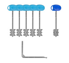 Комплект ключей для перекодируемых замков с торца двери 91.399/T1 MY KEY (60 мм)