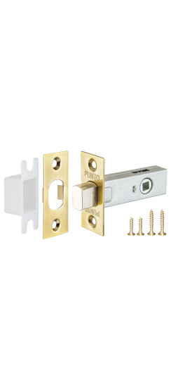 Задвижка врезная METDB-45 (DB-45) SG мат. золото | ZAMAK/Сталь, 10 мм