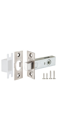 Задвижка врезная METDB-45 (DB-45) SN мат. никель | ZAMAK/Сталь, 10 мм